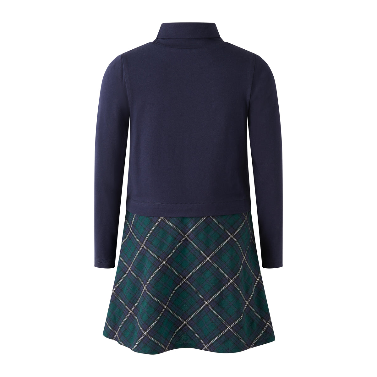 Tartan Turtle Neck Dress Rachel Riley US