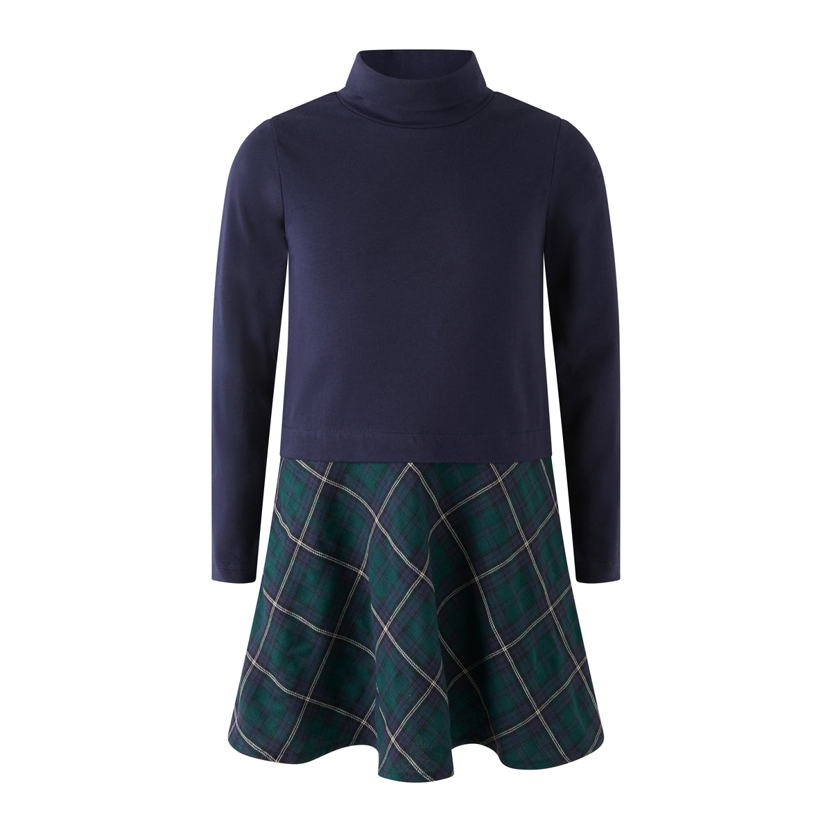 Tartan Turtle Neck Dress Rachel Riley US