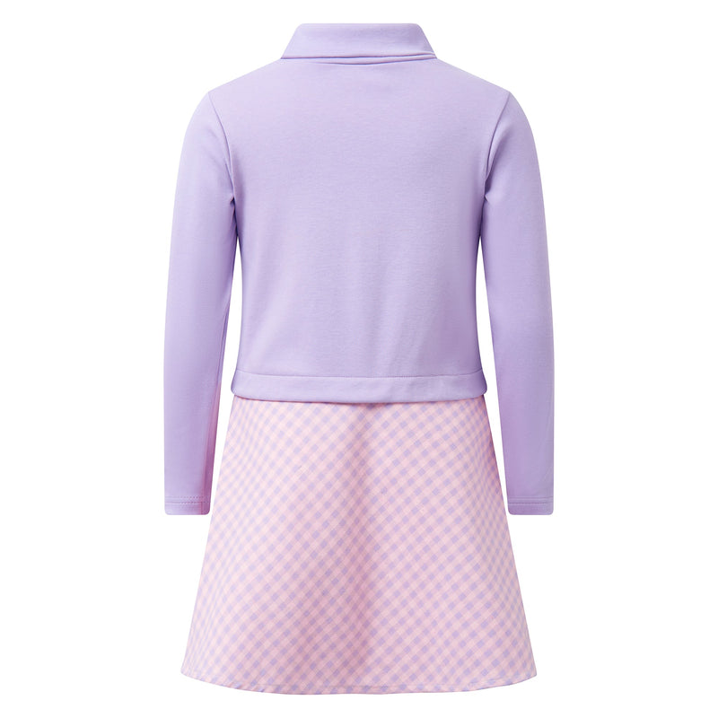 Turtleneck Check Dress