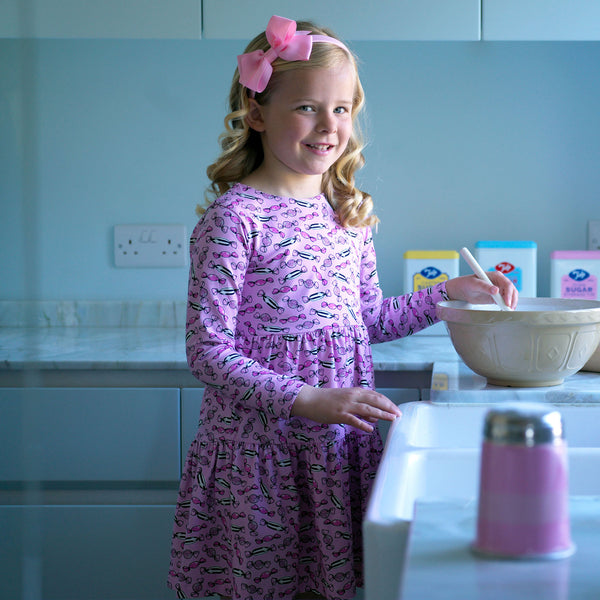 Candy Tiered Jersey Dress Rachel Riley US