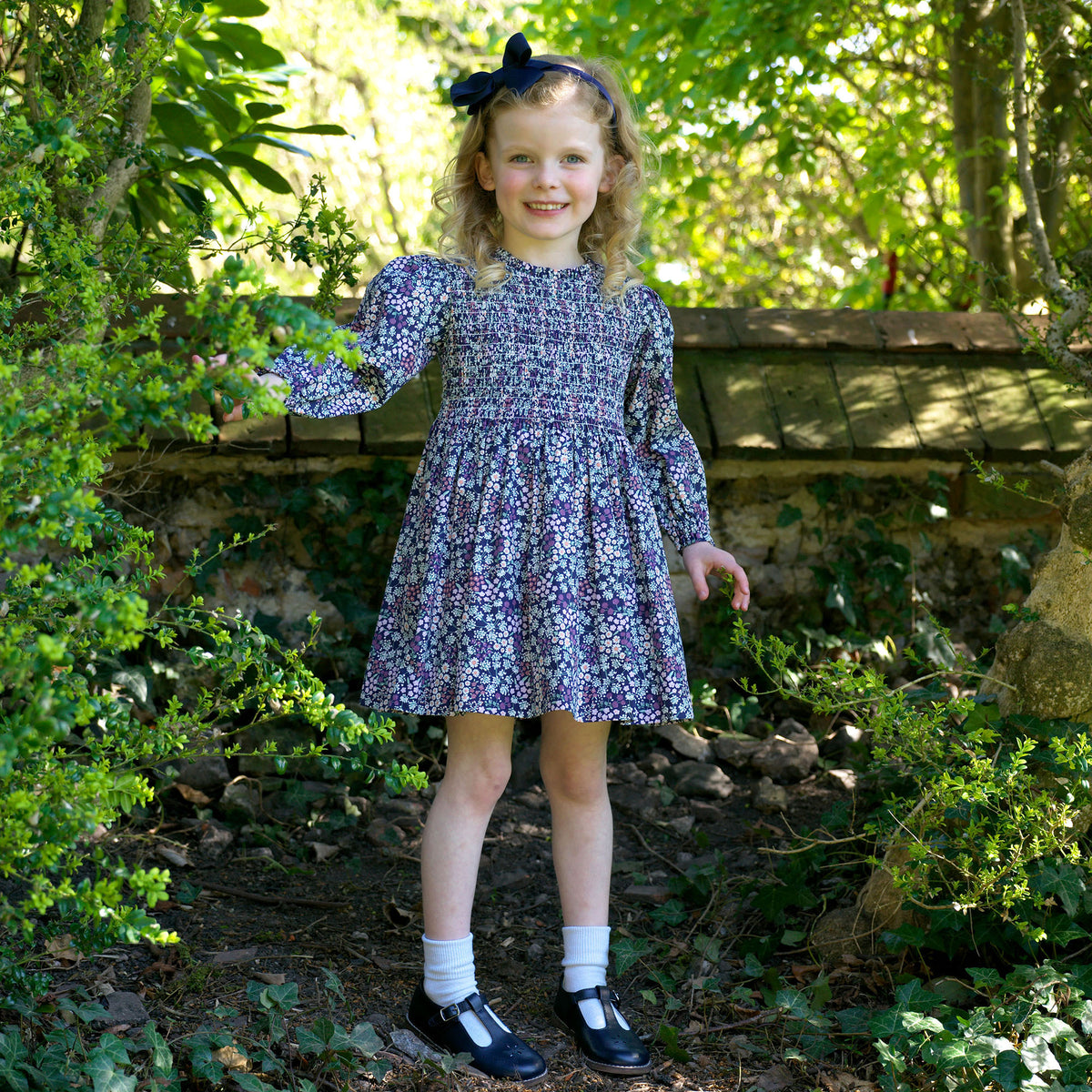 Wild Floral Ruched Dress Rachel Riley US