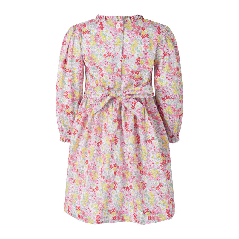 Pink Ditsy Garden Ruched Dress Rachel Riley US