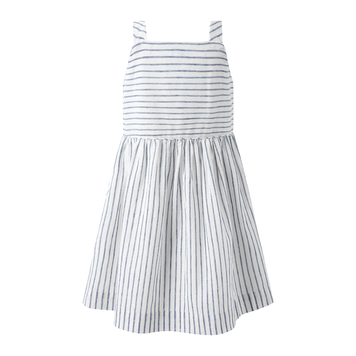 Navy Stripe Button Front Sundress Rachel Riley US