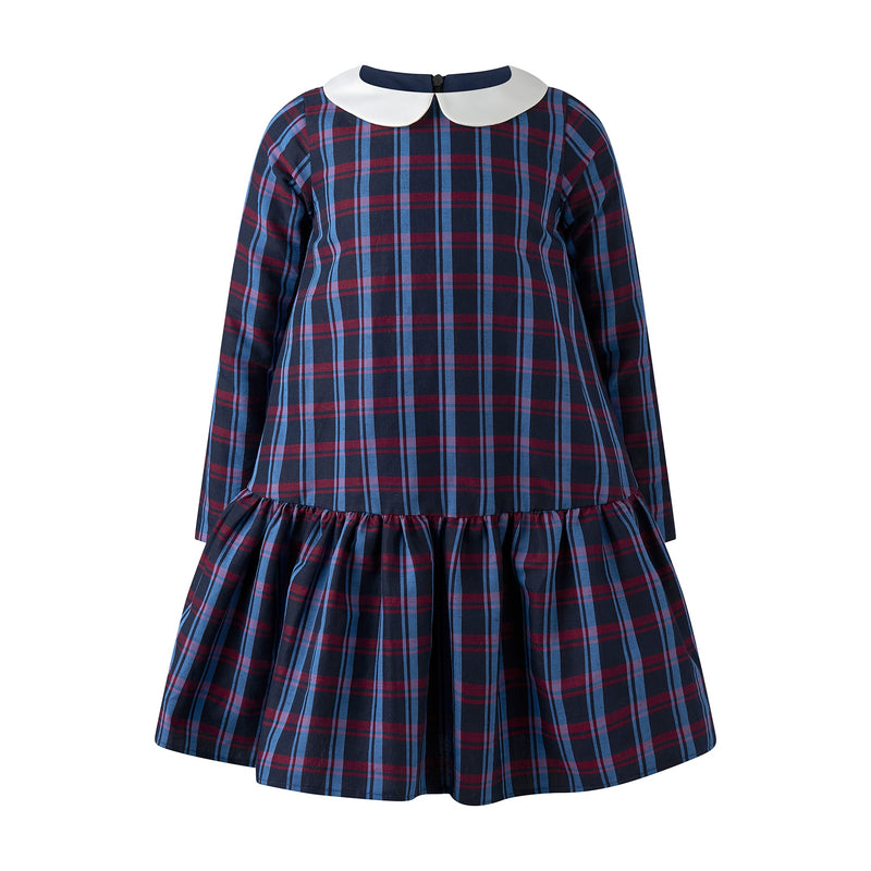 Drop Hem Check Dress Rachel Riley US