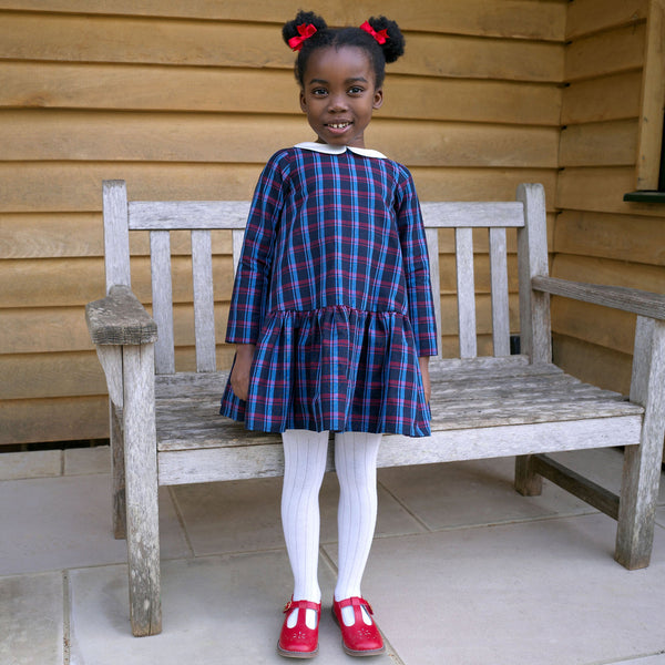 Drop Hem Check Dress Rachel Riley US