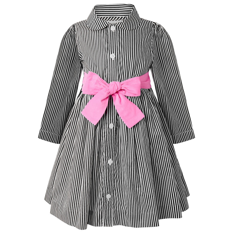 Striped Shirt Dress