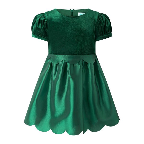 Taffeta Scalloped Dress Rachel Riley US