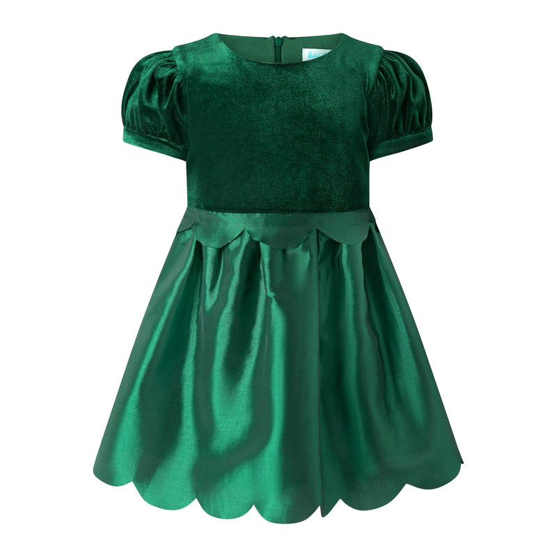 Taffeta Scalloped Dress Rachel Riley US