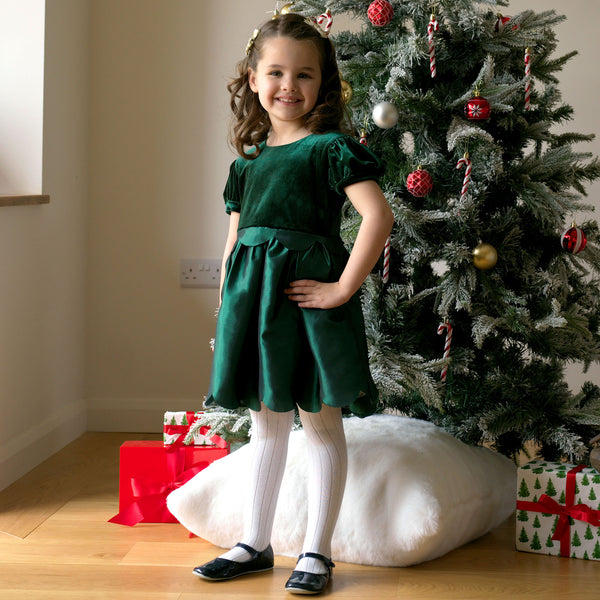 Taffeta Scalloped Dress Rachel Riley US