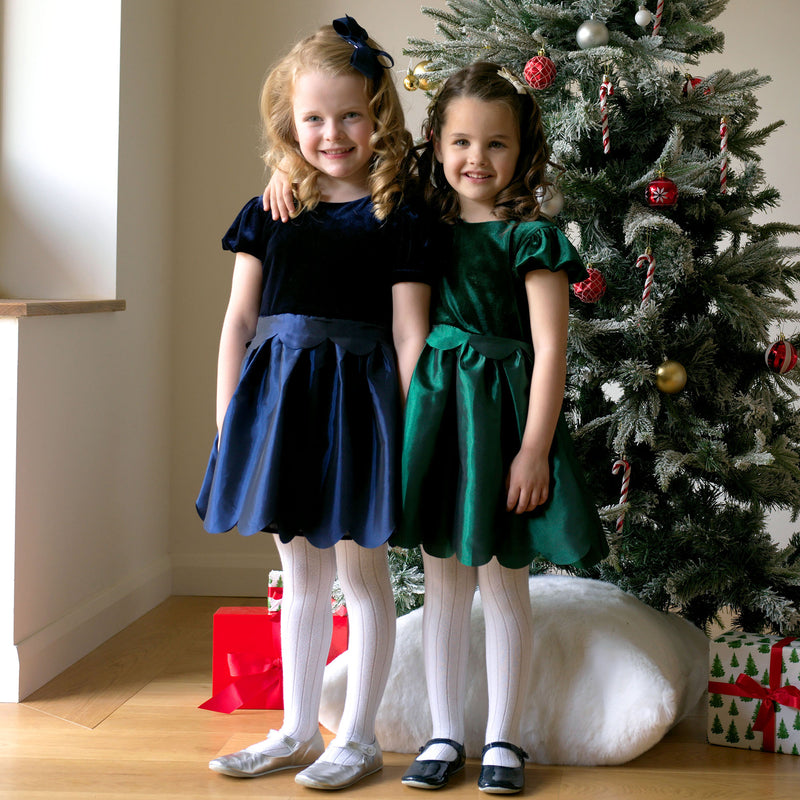 Taffeta Scalloped Dress Rachel Riley US