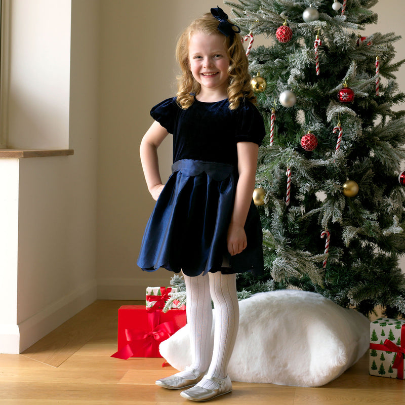 Taffeta Scalloped Dress Rachel Riley US