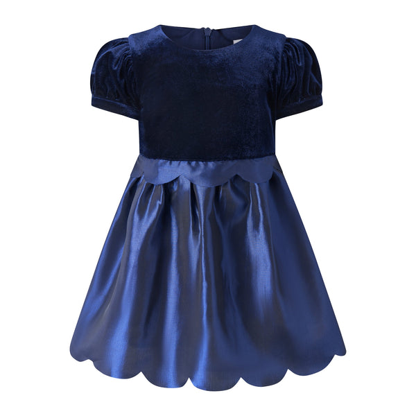 Taffeta Scalloped Dress Rachel Riley US