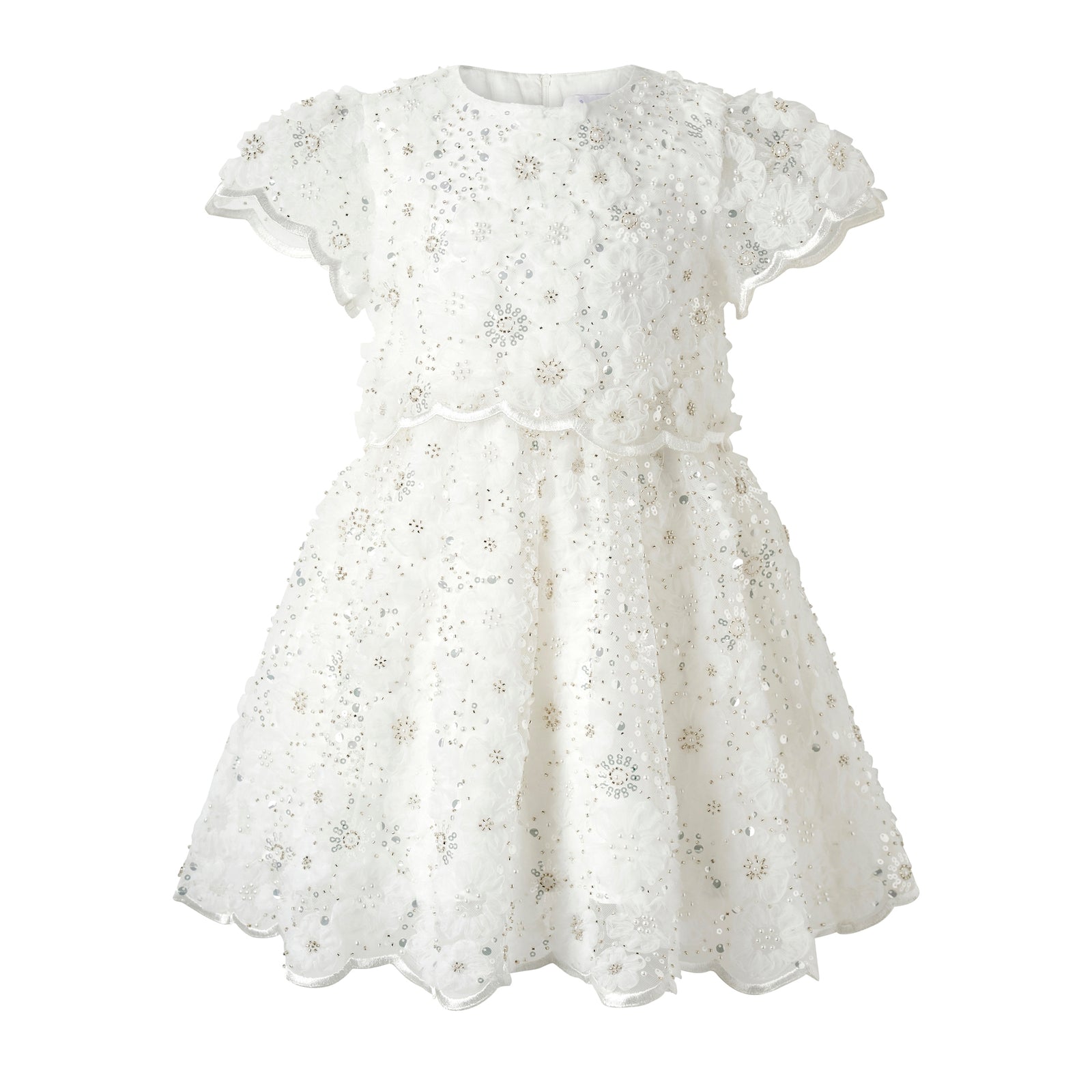 scalloped sequin dress Goddiva Square Neck Scalloped Embroidered Sequin Midi Dress