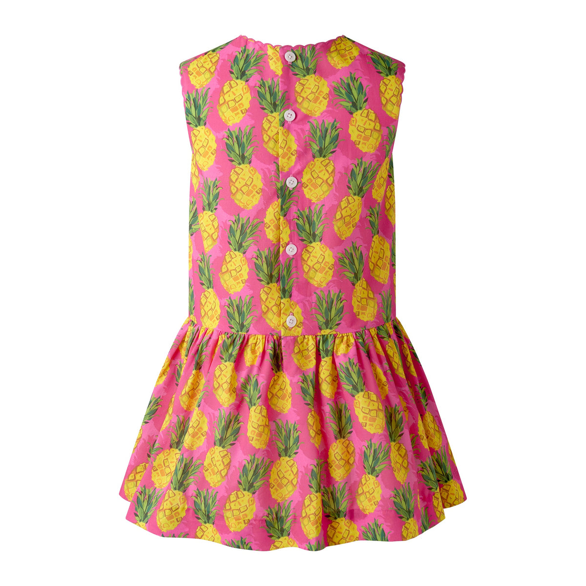 Pink Scalloped Pineapple Dress Rachel Riley US
