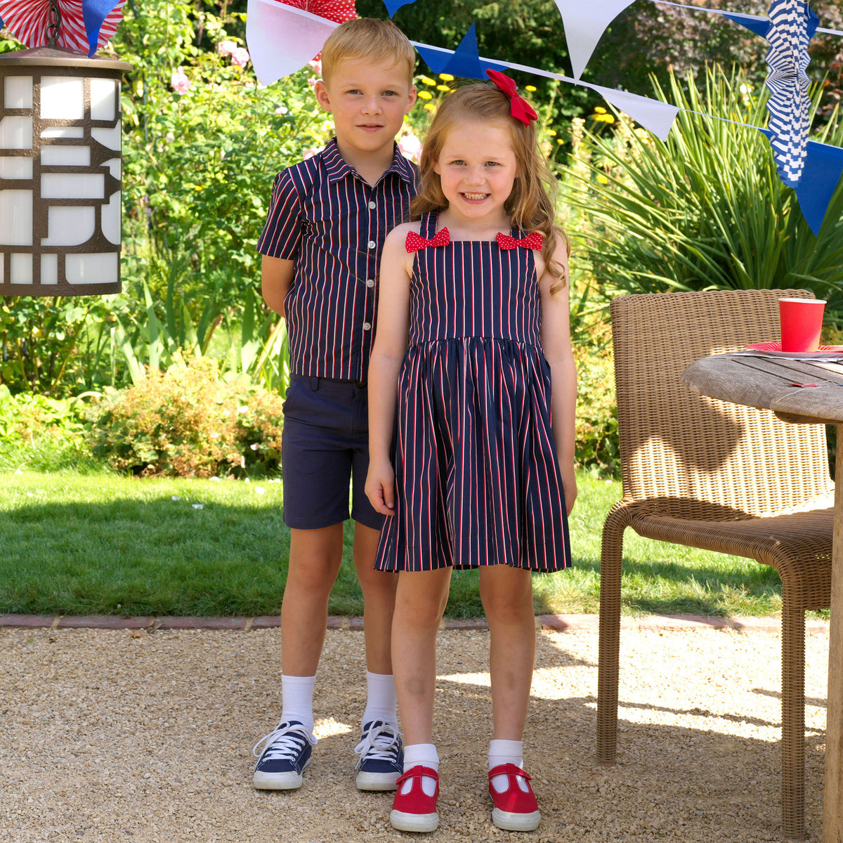Navy Stripe Sundress Rachel Riley US