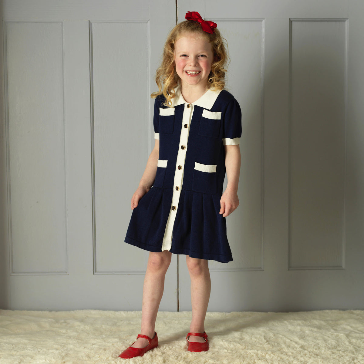 Knit Pleated Dress