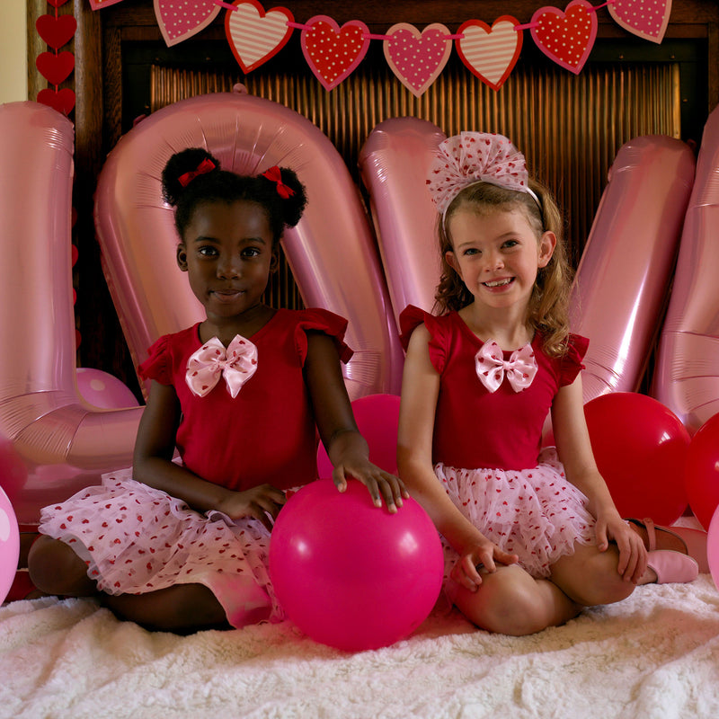 pink heart tulle dress Heart Tulle Dress for Valentine's