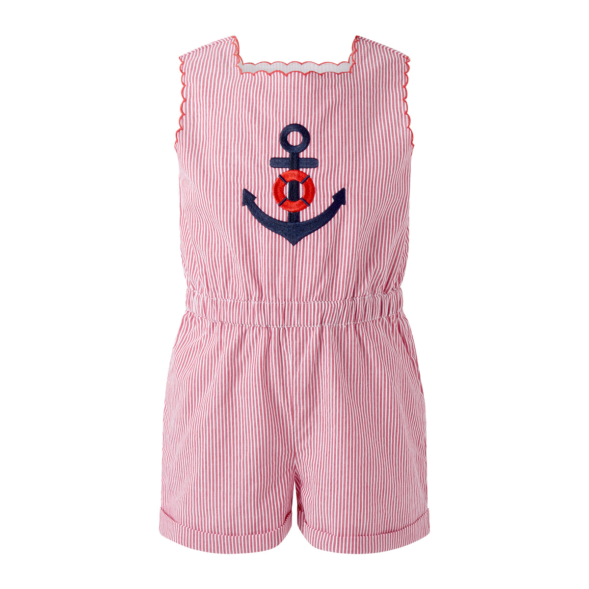 Anchor Embroidered Playsuit Rachel Riley US