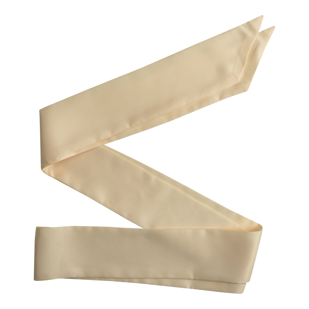 champagne dress sash Monroe Strapless Gown w/ Side Sash- Champagne