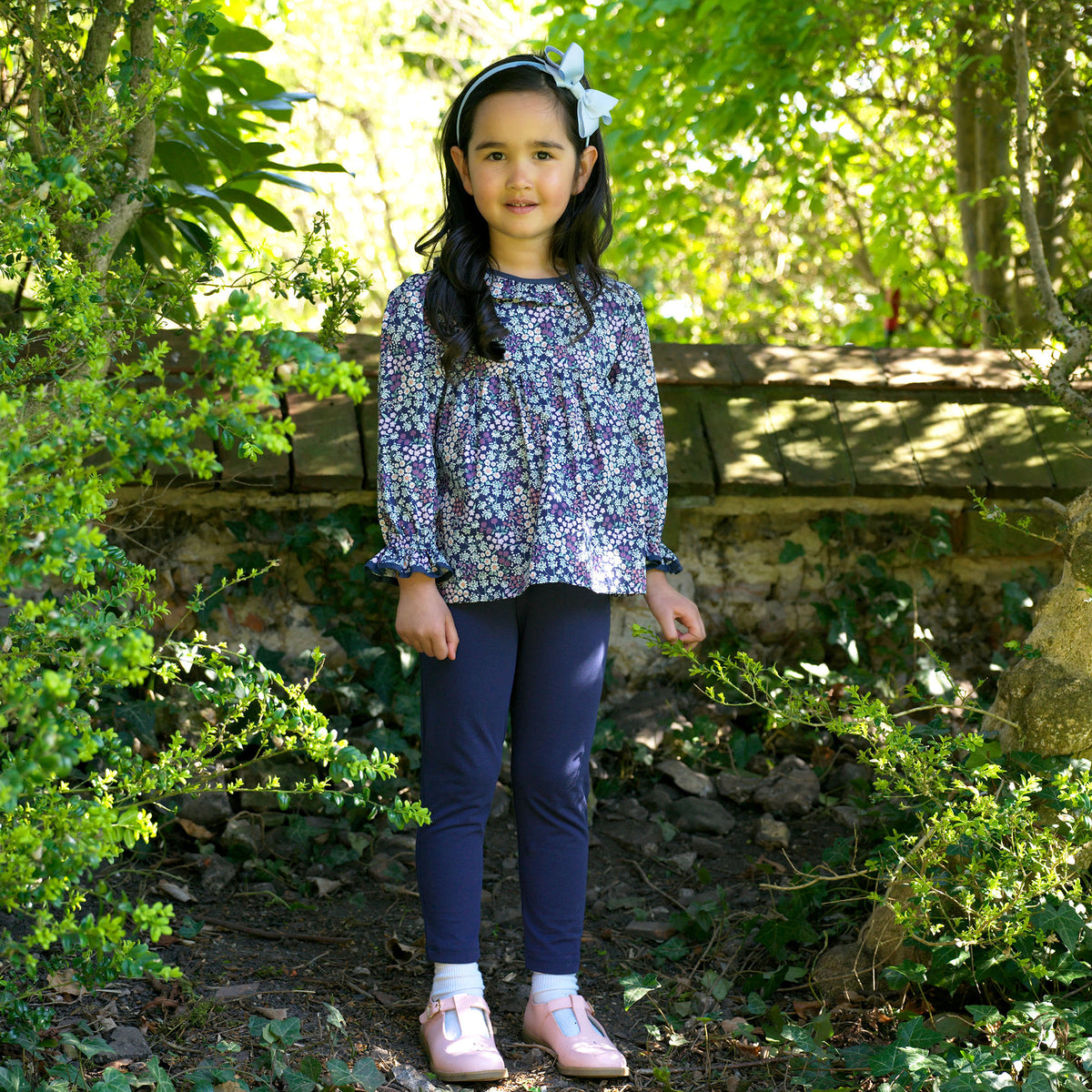 Wild Floral Blouse & Legging Set