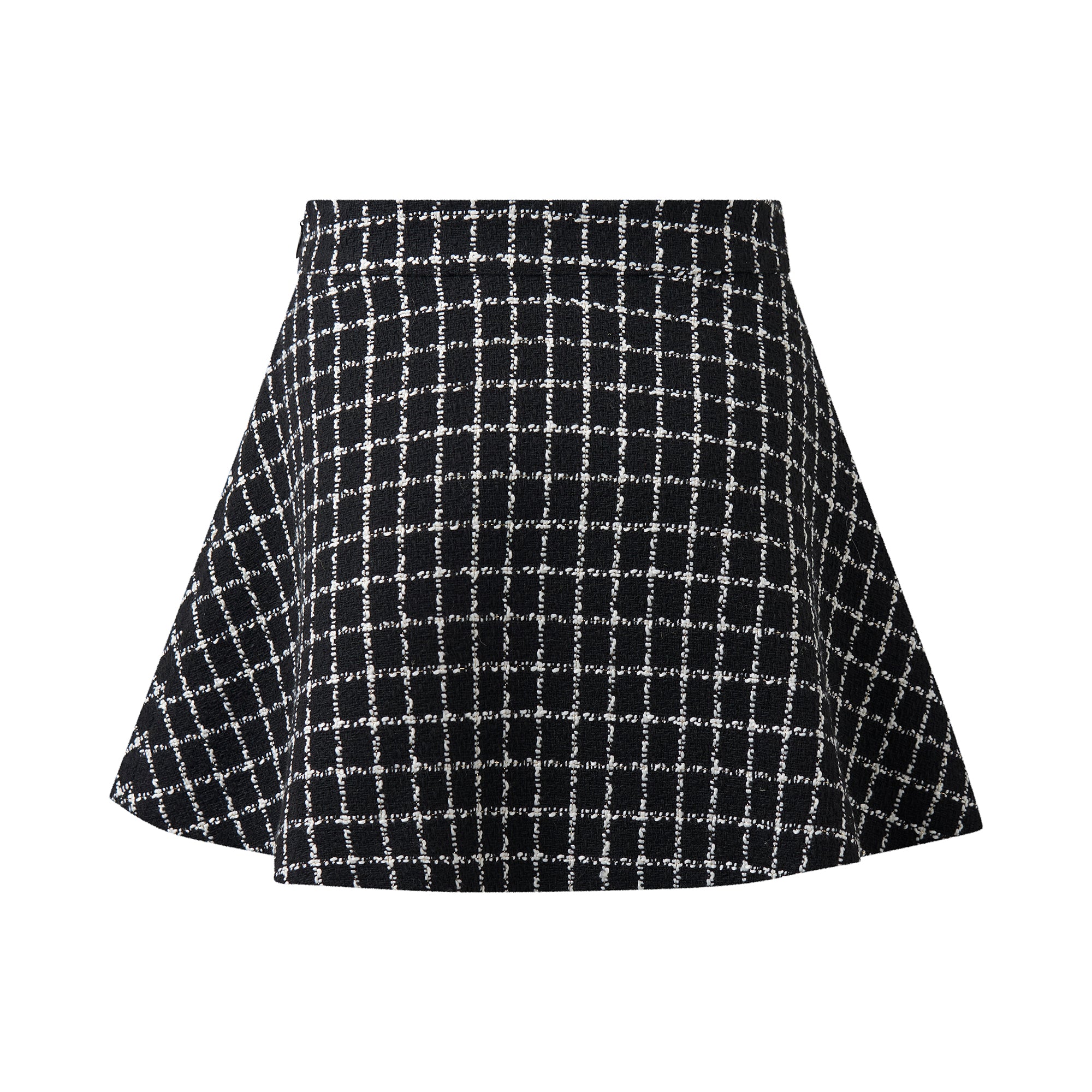 Black & Ivory Tweed Jacket and Skirt Set