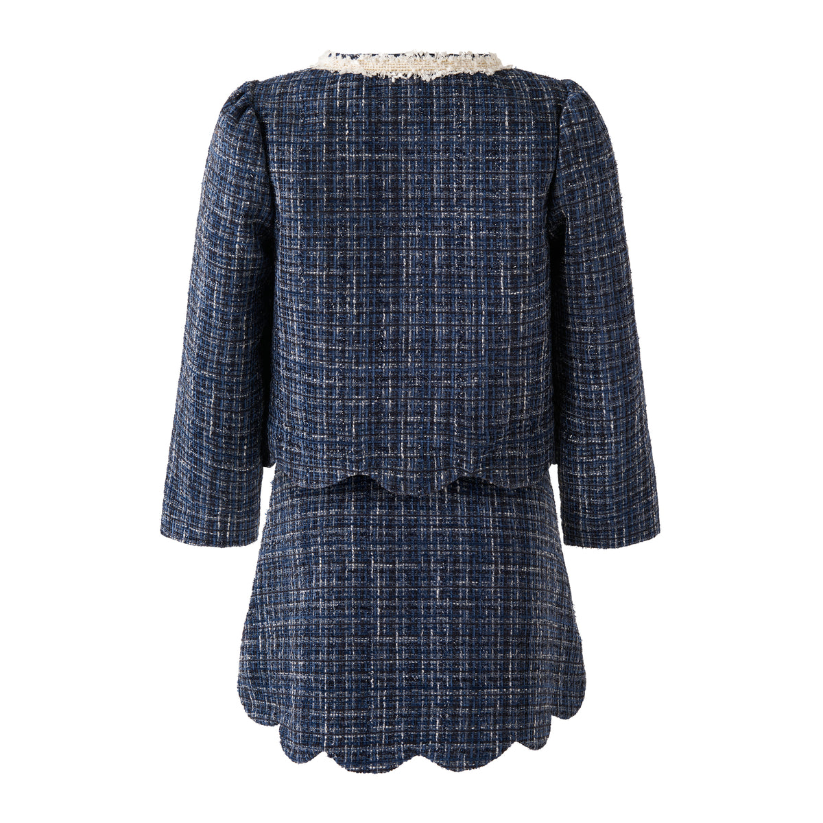 Navy Tweed Skirt Set Rachel Riley US