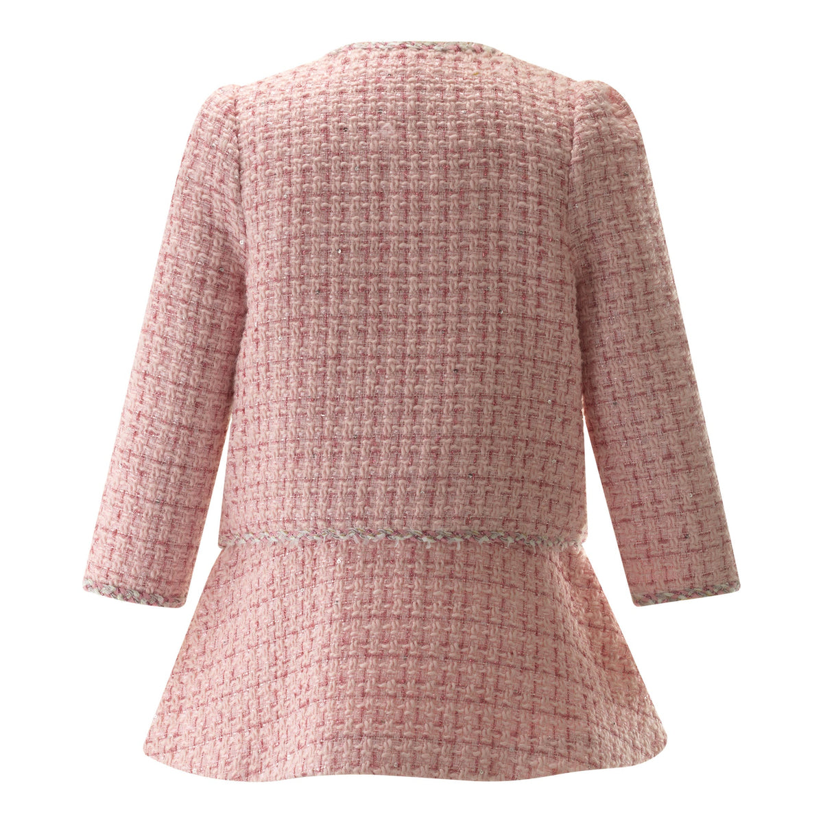 Pink Tweed Jacket and Skirt Set Rachel Riley US