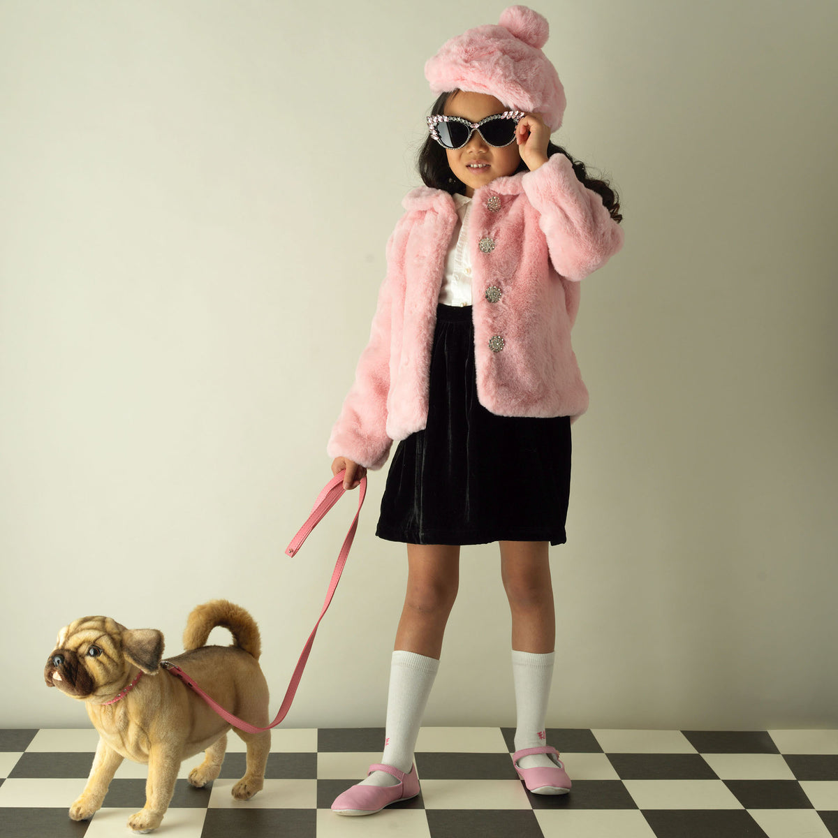 Eloise Faux Fur Jacket and Hat Rachel Riley US