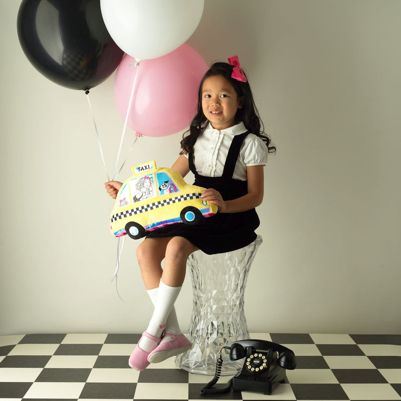 Eloise Taxi Plush Pillow