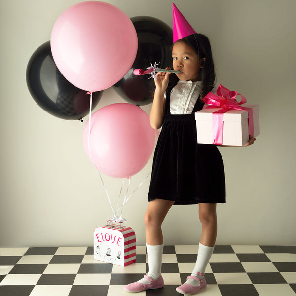 Eloise Black Silk Velvet Pinafore Set