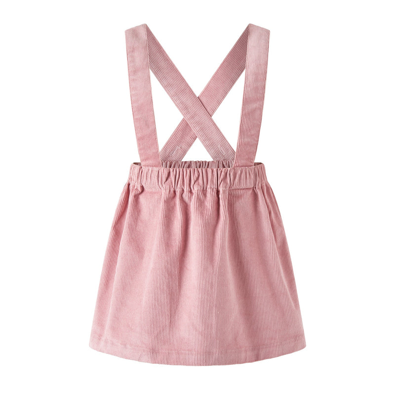 Floral Blouse & Pink Cord Pinafore Set Rachel Riley US