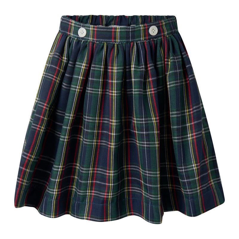 Navy Check Skirt & Blouse Set Rachel Riley US