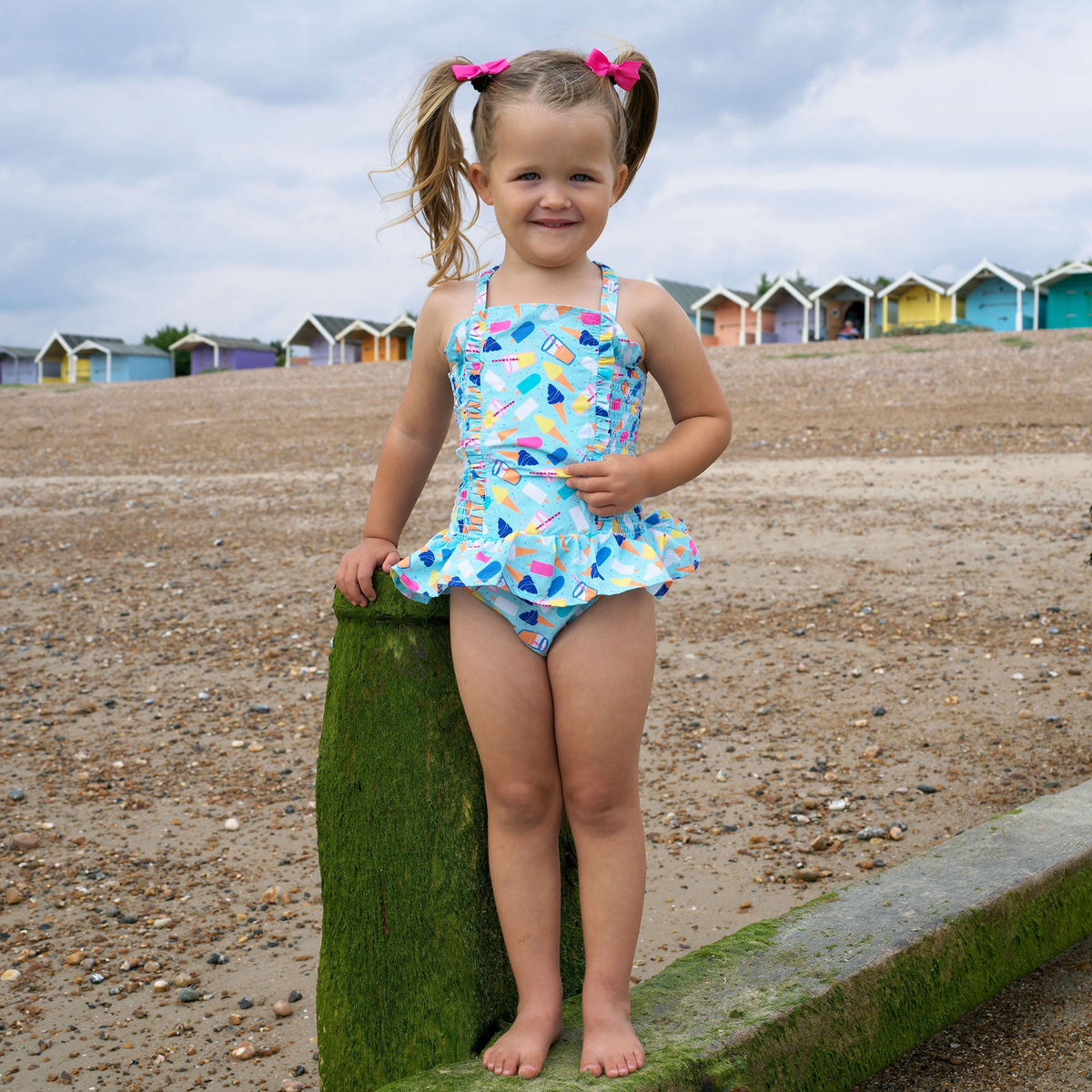 Ice Cream Ruched Swimsuit Rachel Riley US