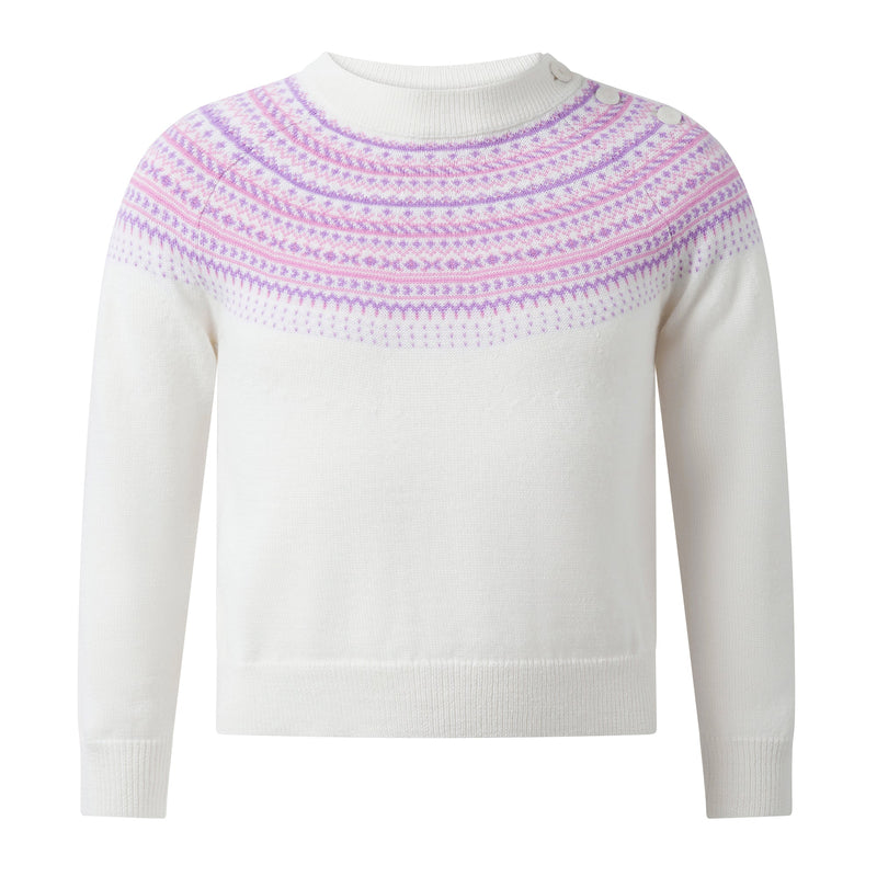 Ivory Fairisle Sweater Rachel Riley US