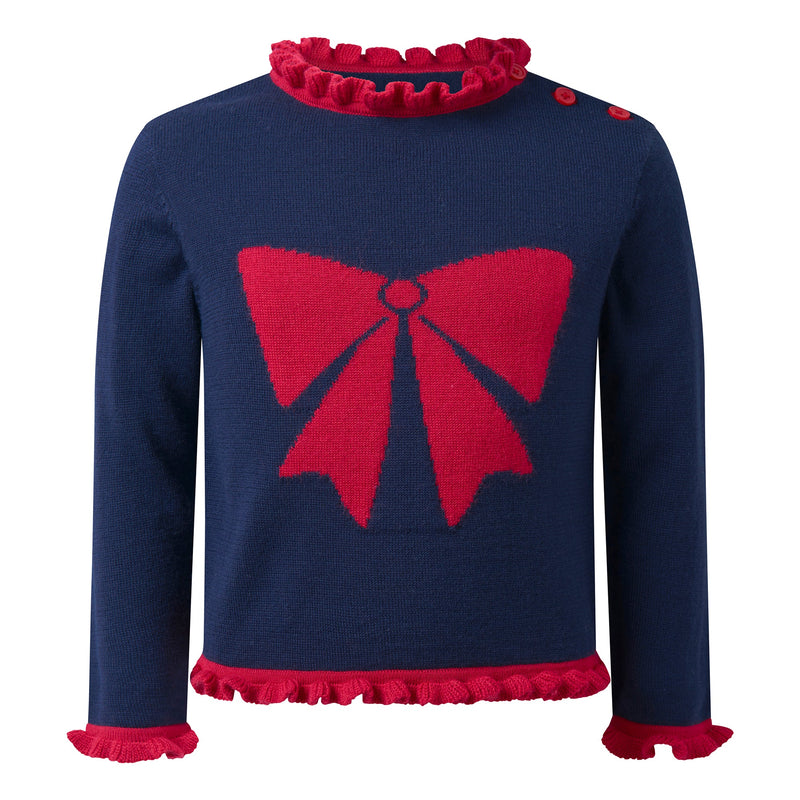 Bow Intarsia Sweater Monsoon Lou Intarsia Bow Jumper