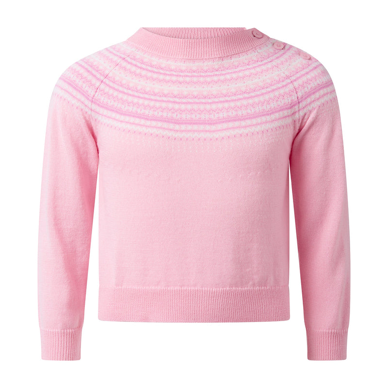 Pink Fairisle Sweater Rachel Riley US