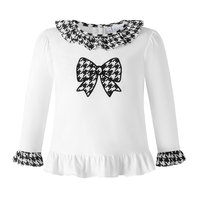 Houndstooth Jersey Top