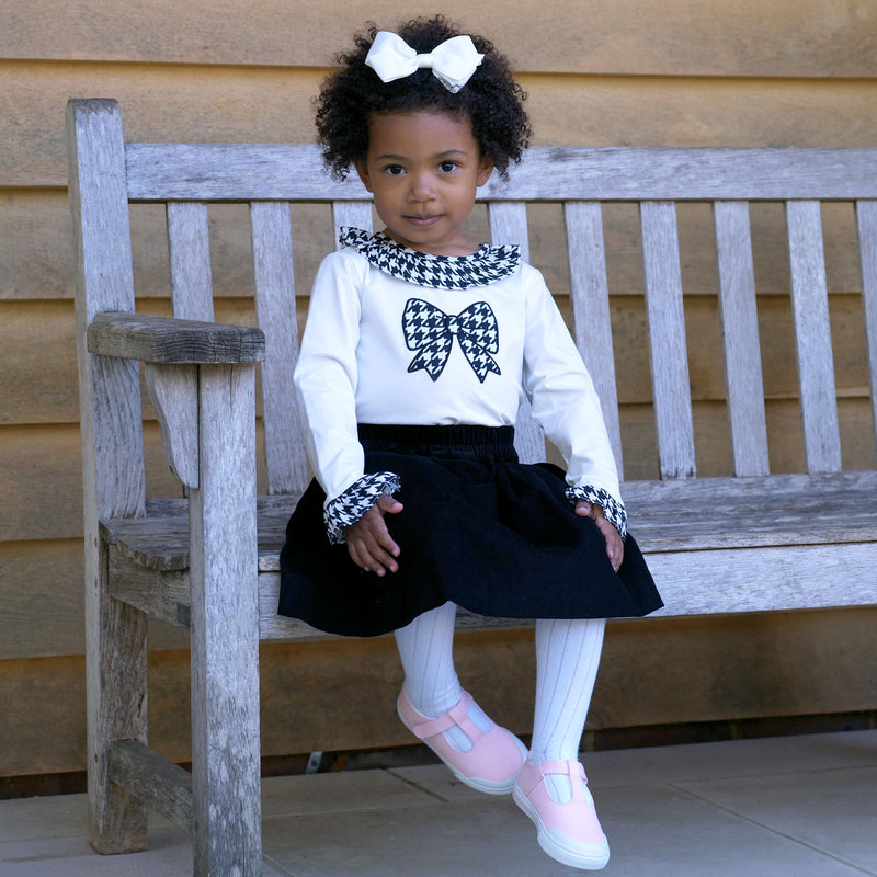 Houndstooth Jersey Top Rachel Riley US