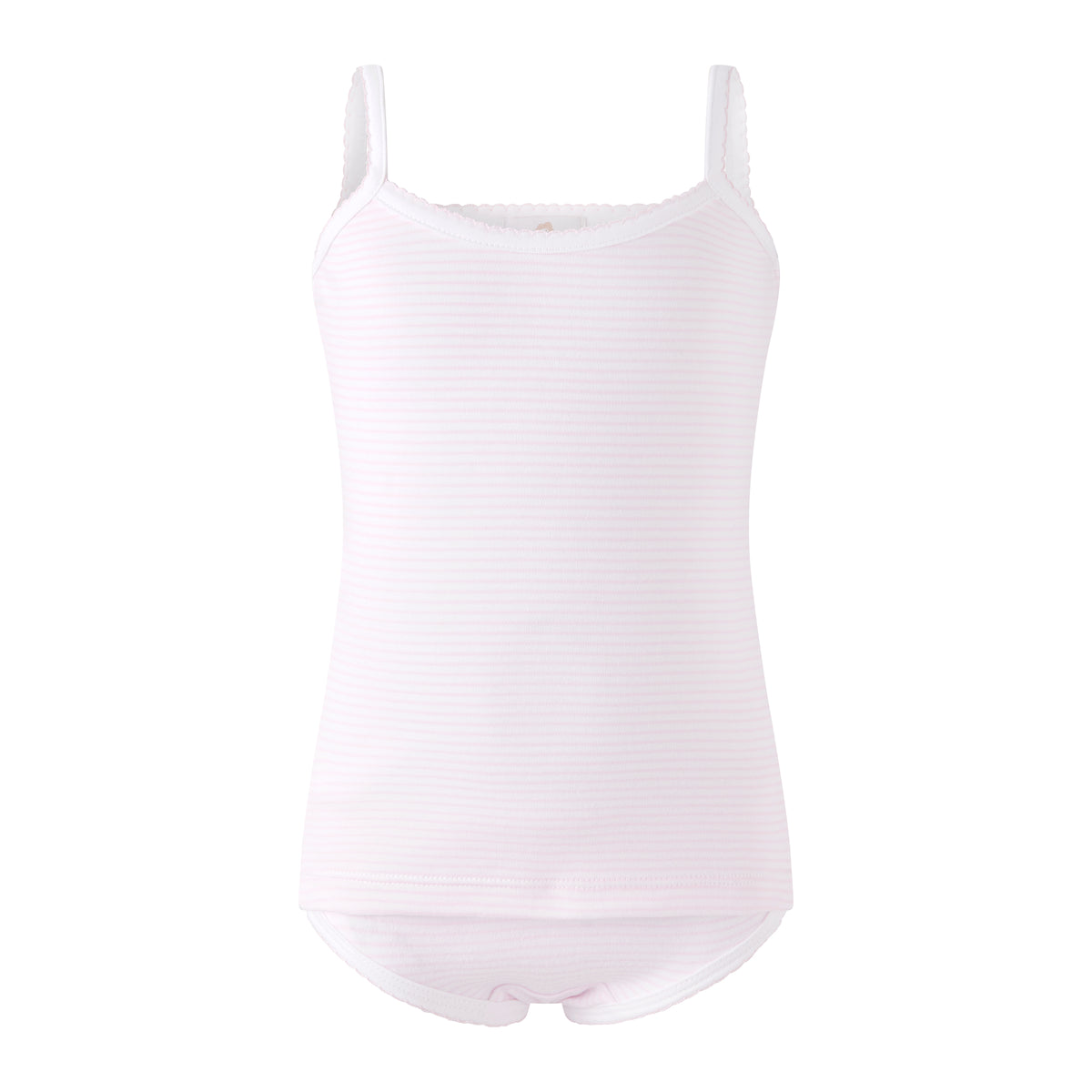 Pima Pink Stripe Underwear Set