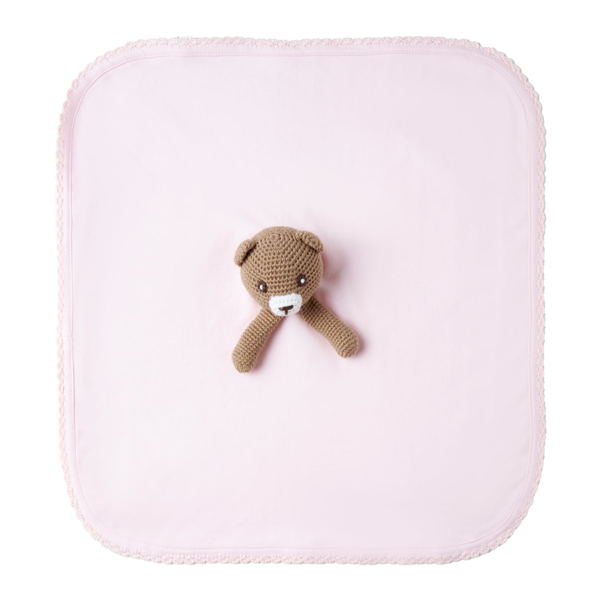 Pima Pink Bear Comforter