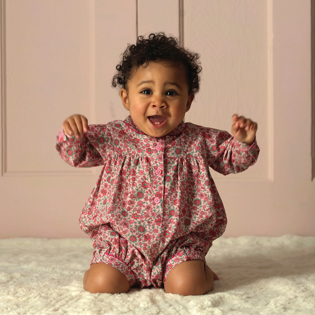 Cosmos Floral Babysuit Rachel Riley US