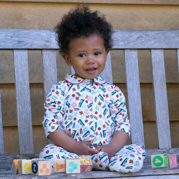 Blue ABC Footie Rachel Riley US