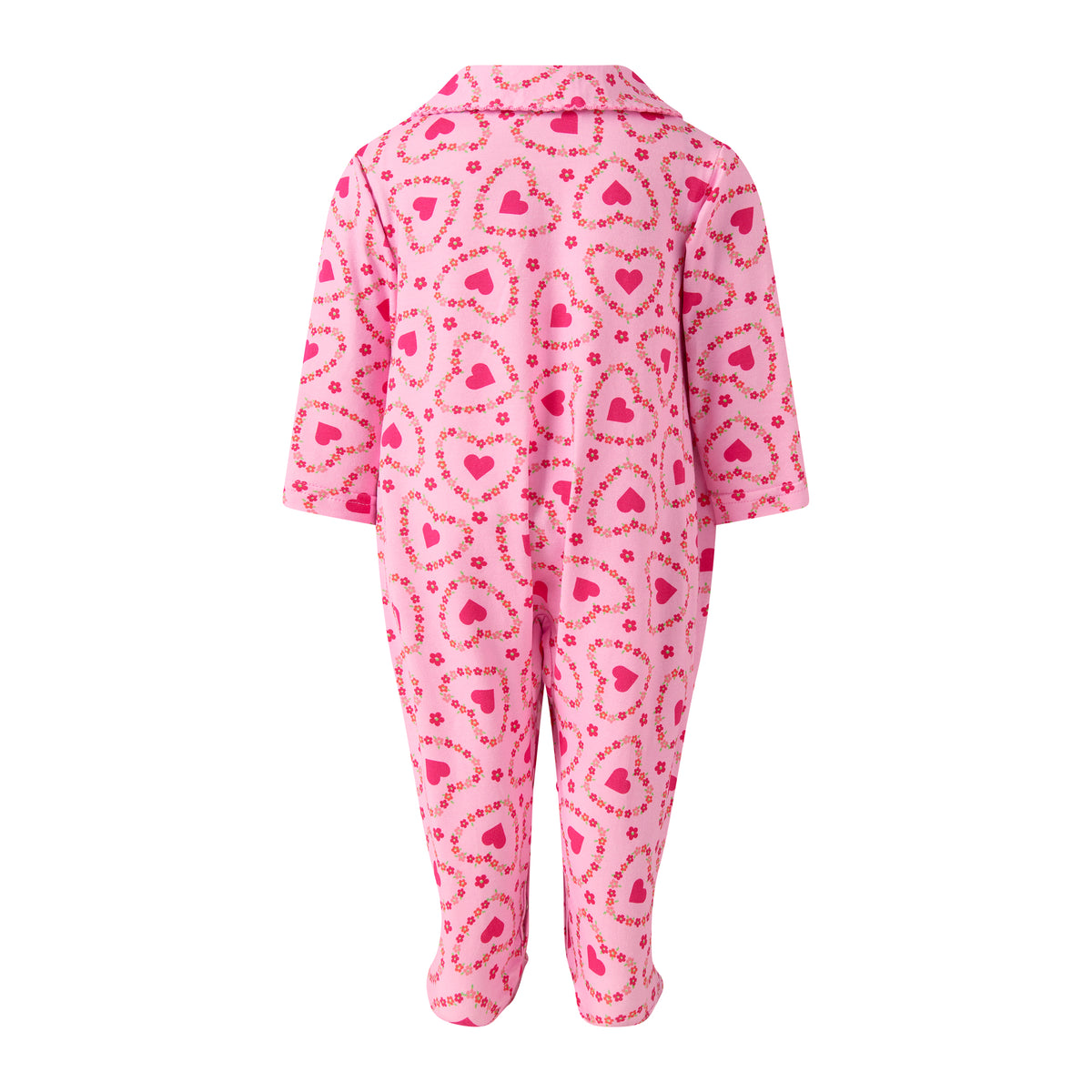 Floral Heart Footie