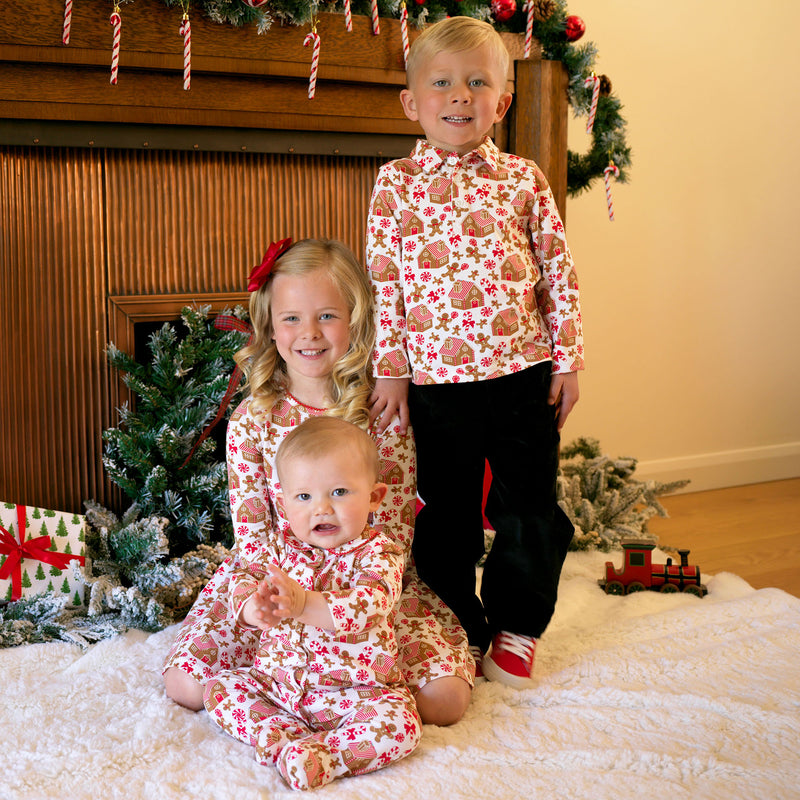 Gingerbread Jersey Dress Rachel Riley US