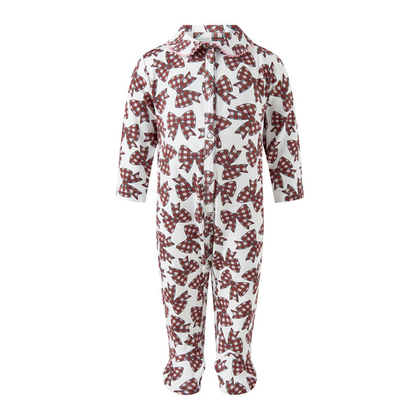 Tartan Bows Babygro Rachel Riley US
