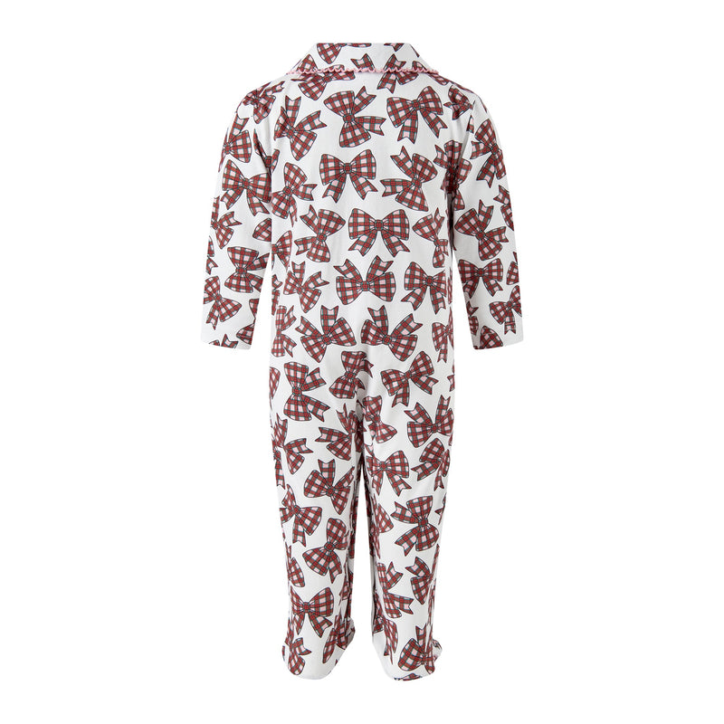 Tartan Bows Babygro Rachel Riley US
