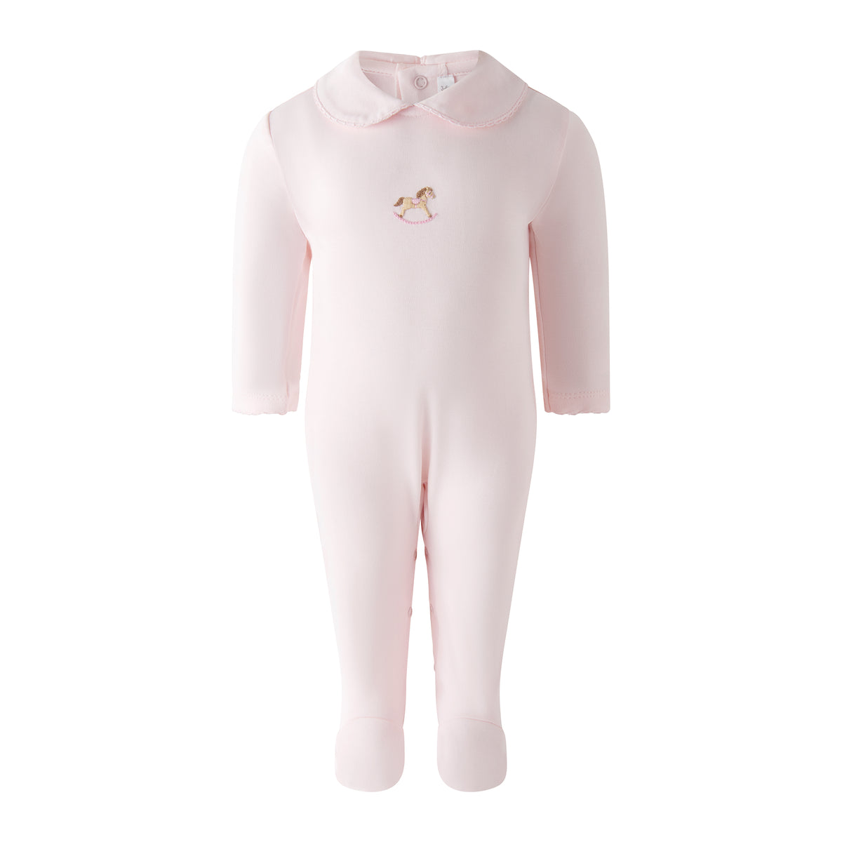 Pima Pink Rocking Horse Footie Rachel Riley US