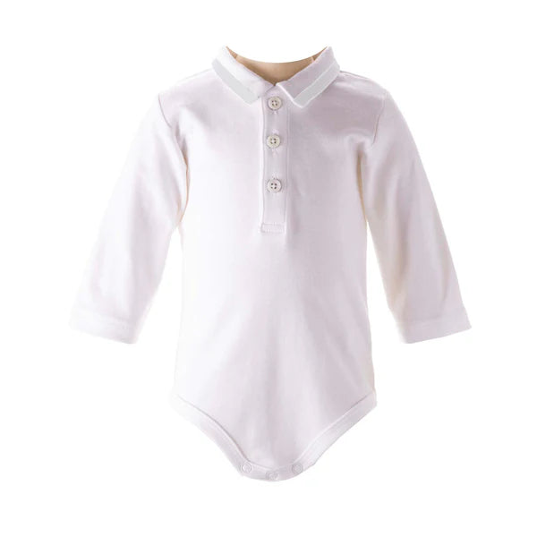 Ivory Piped Bodysuit Rachel Riley US