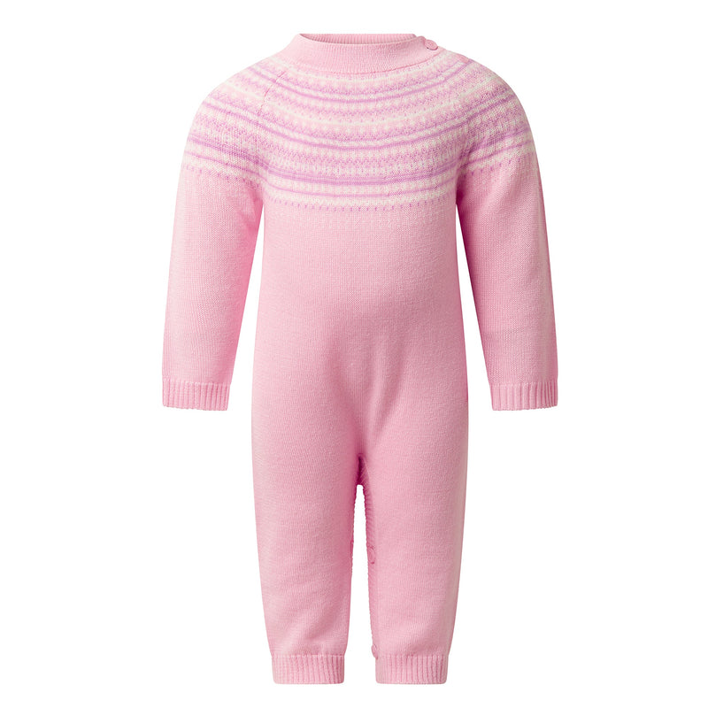 Pink Fairisle Playsuit Rachel Riley US