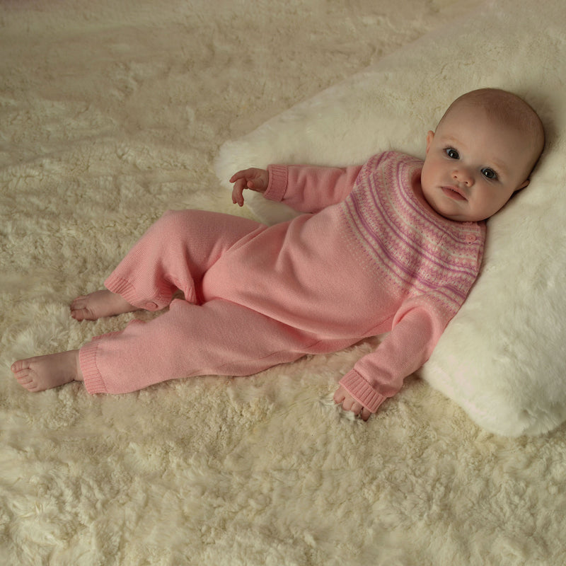 Pink Fairisle Playsuit